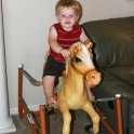 Jacob checks out the pony